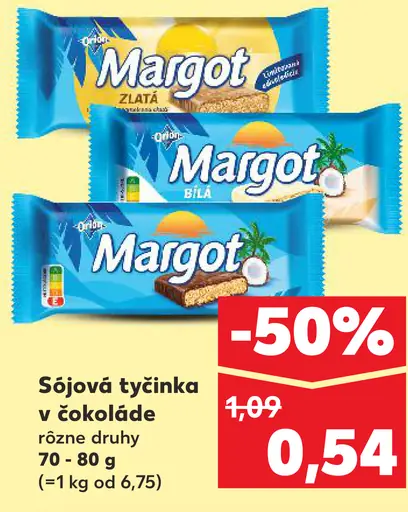 Orion Margot sójová tyčinka v čokoláde