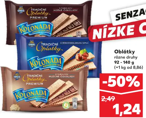 Opavia Kolonáda oblátky rôzne druhy