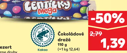 Orion Lentilky mega čokoládové dražé