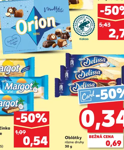 Orion dezert rôzne druhy