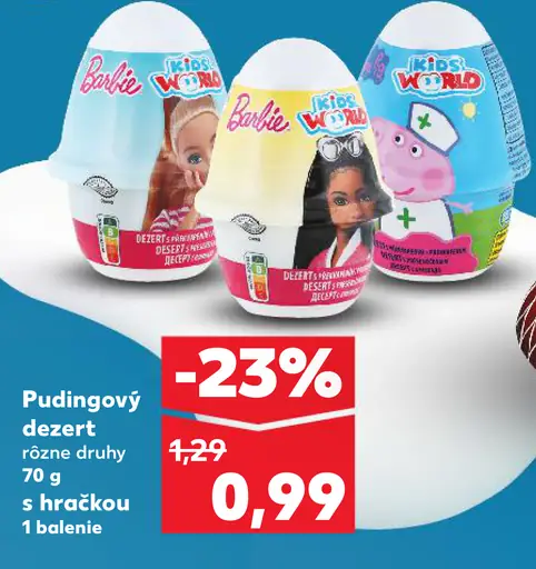Kids World pudingový dezert s hračkou