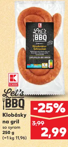 K-Classic Let´s BBQ Syr na gril 45 % rôzne druhy