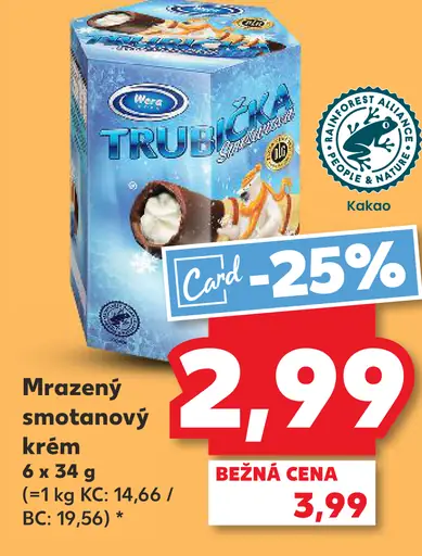 Mrož Trubička mrazený smotanový krém