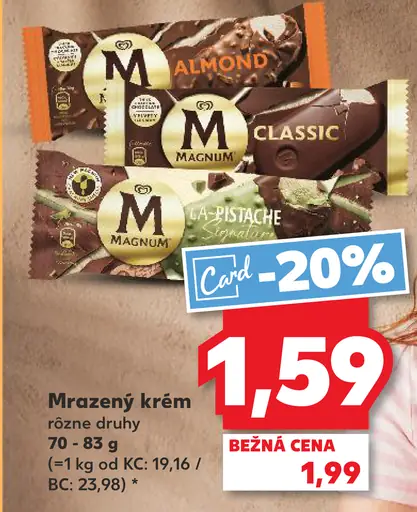 Magnum Almond mrazený krém
