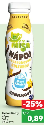 Miša kyslomliečny nápoj s tvarohovou kultúrou vanilkový