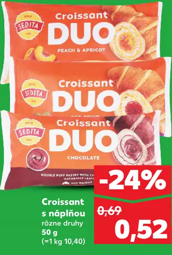 Sedita Croissant Duo Peach & Apricot