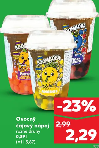 Boomboba ovocný čajový nápoj rôzne druhy