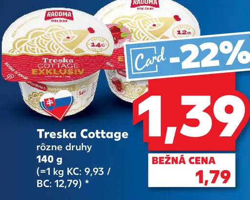 Treska cottage rôzne druhy