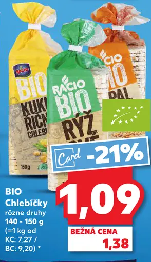 BIO Chlebíčky rôzne druhy