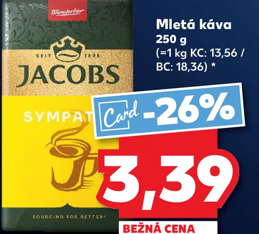 Jacobs Mletá káva