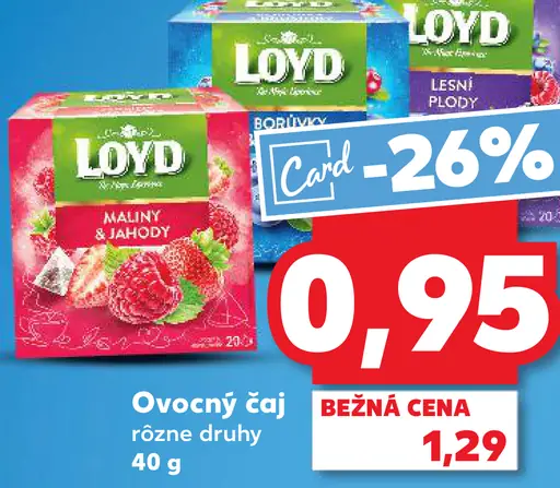 Loyd Ovocný čaj rôzne druhy