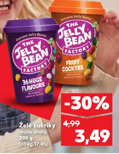 The Jelly Bean Factory želé cukríky rôzne druhy