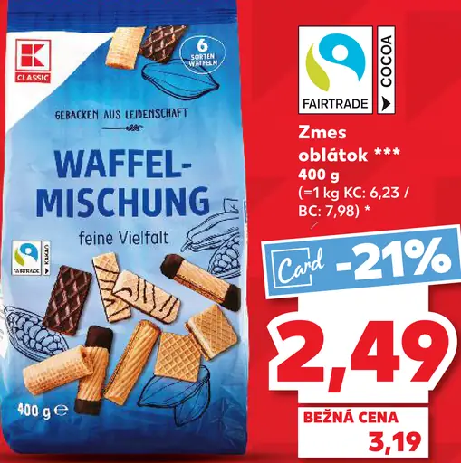 K-Classic zmes oblátok Waffel-Mischung