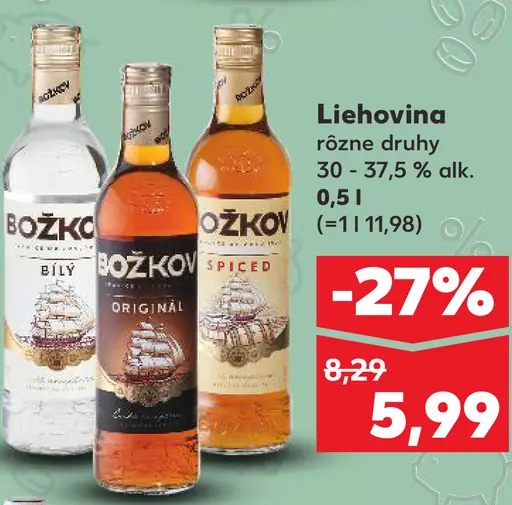 Böžkov liehovina rôzne druhy