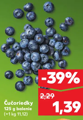 Čučoriedky čerstvé