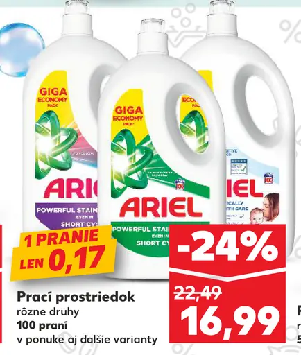 Ariel prací prostriedok