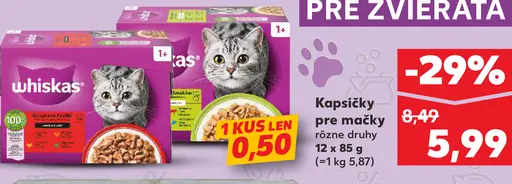 Whiskas Kapsičky pre mačky