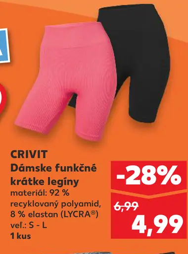 Crivit dámske funkčné legíny alebo capri legíny