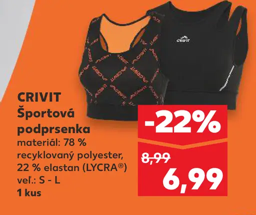 Crivit športová podprsenka