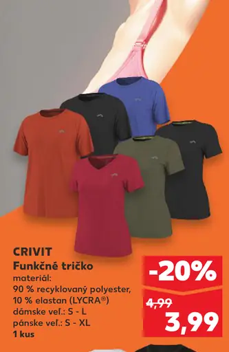 Crivit pánske funkčné tričko