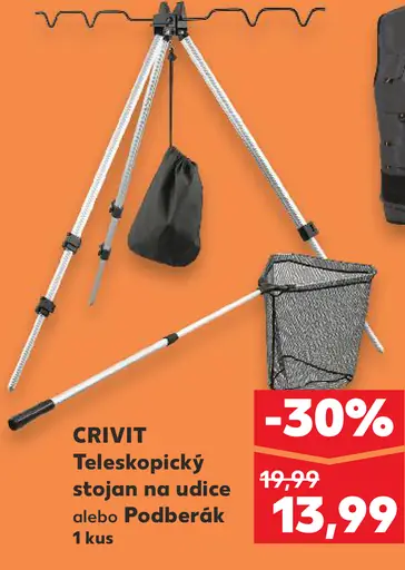 Crivit teleskopický stojan na prúty alebo podberák