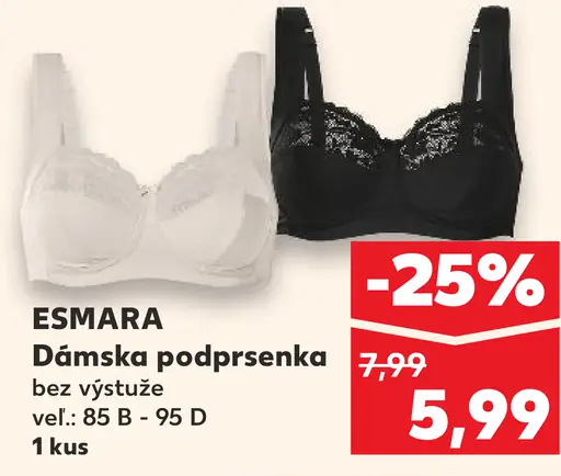 Esmara dámska podprsenka bez výstuže