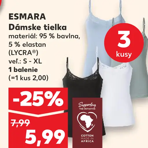 Esmara dámske tielka
