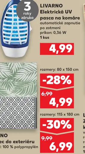 Livarno elektrická UV pasca na komáre