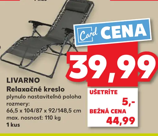 Livarno relaxačné kreslo