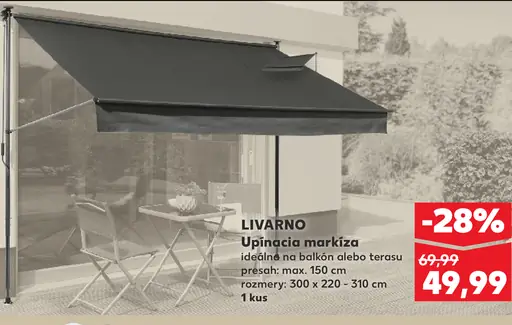 Livarno upínacia markíza