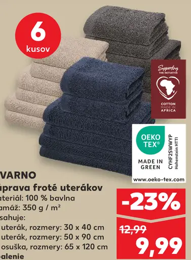 Livarno súprava froté uterákov