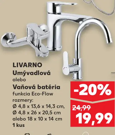 Livarno umývadlová batéria