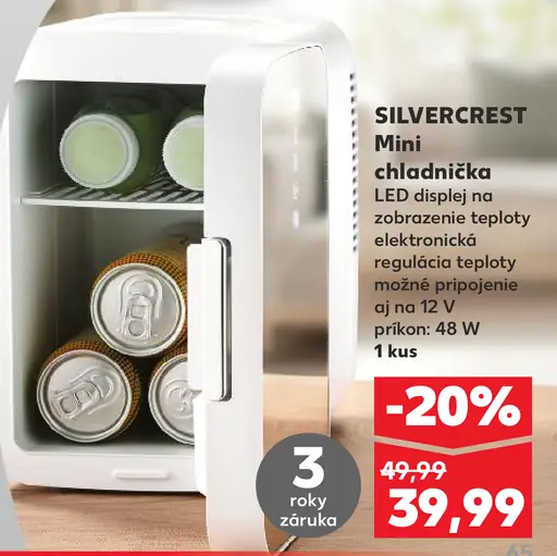 Silvercrest mini chladnička stolová chladnička na nápoje