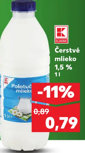 Čerstvé mlieko 1,5%