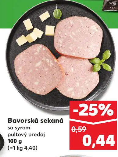 Bavorská sekaná so syrom