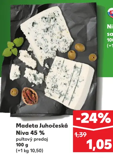 Madeta Juhočeská Niva 45 % syr