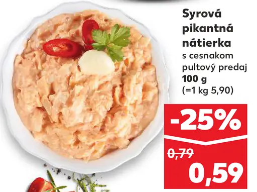 Sýrová pikantná nátierka s cesnakom