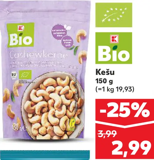 K-Bio kešu orechy