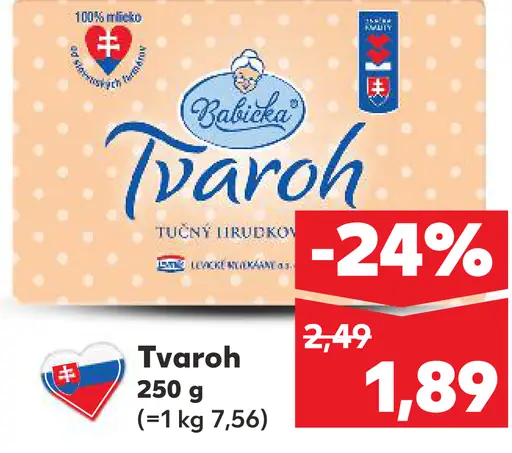 Babička Tvaroh tučný hrudkovitý