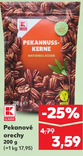K-Classic pekanové orechy naturbelassen