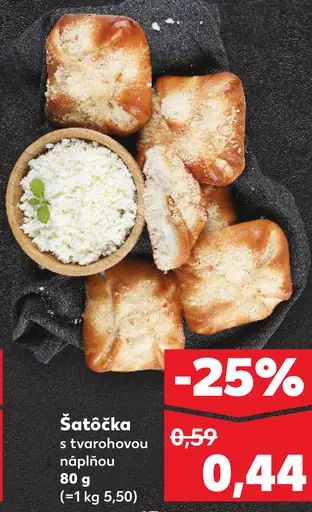 Šatôčka s tvarohovou náplňou