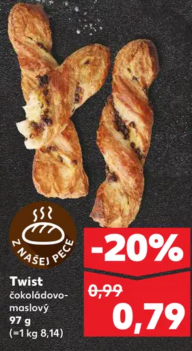 Twist čokoládovo-maslový