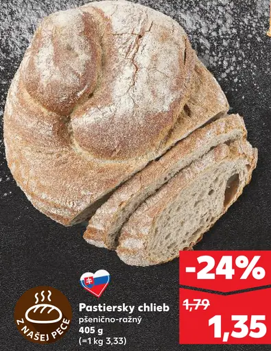 Pastiersky pšeničný chlieb