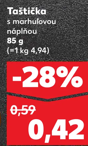Taštička s marhuľovou náplňou