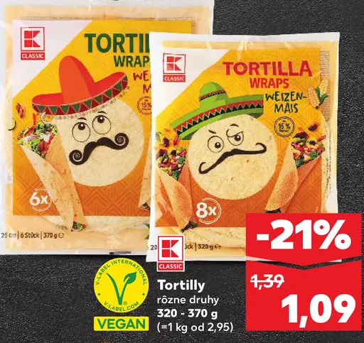 K-Classic Tortilla wraps