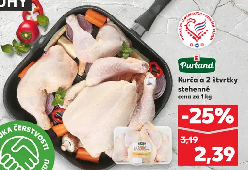 Purland kurča a 2 štvrte stehnenné