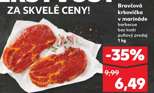 Bravčová krkovička v Barbecue marináde bez kosti