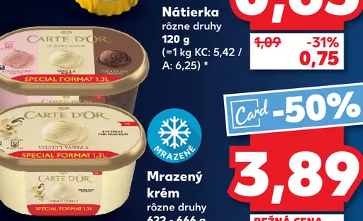 Carte d'Or Mrazený krém