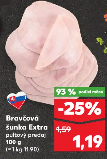 Bravčová šunka Extra