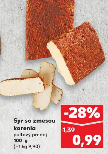 Syr so zmesou korenia